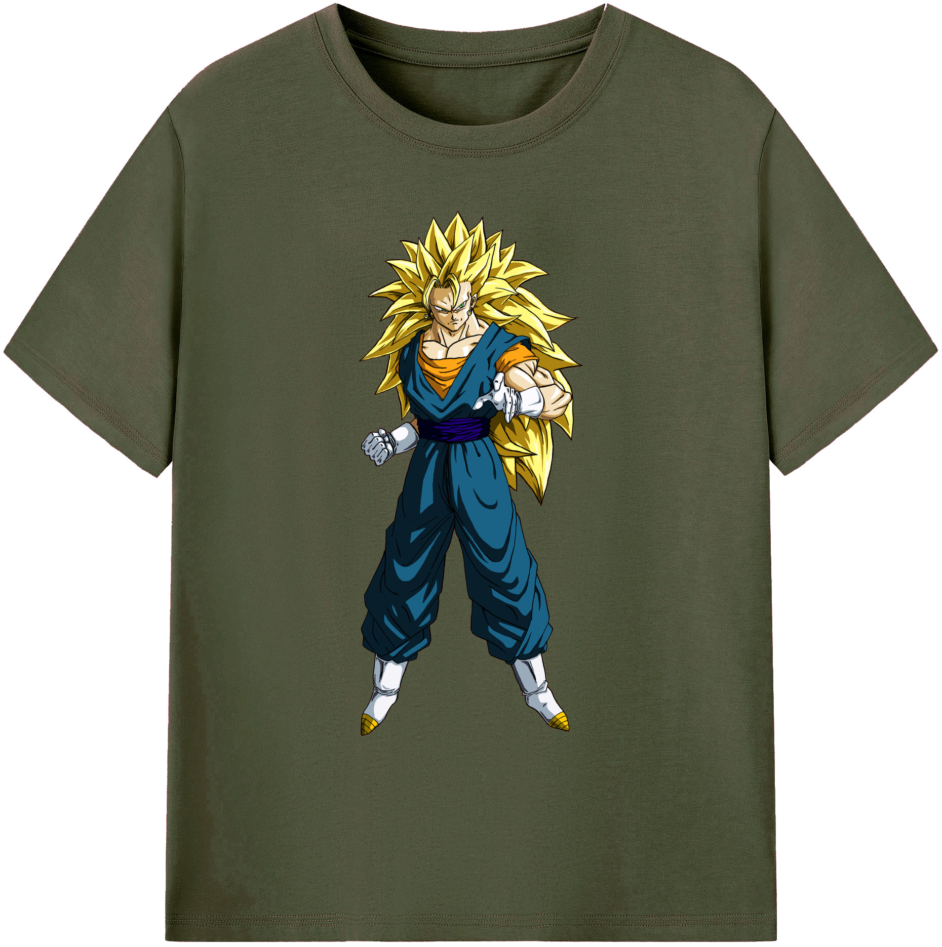 （画像用） ドラゴンボール ベジット DRAGON BALL Vegetto 綿100％ メンズ半袖Tシャツ｜肌触りやわらか＆通気性